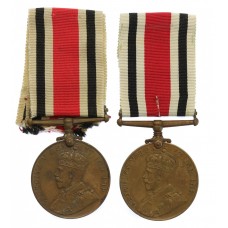 Father & Son Special Constabulary Long Service Medals - Insp. Ezra Duckering & Arthur E. Duckering