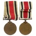 Father & Son Special Constabulary Long Service Medals - Insp. Ezra Duckering & Arthur E. Duckering