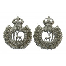 Pair of Berkshire Constabulary Collar Badges - King's Crown
