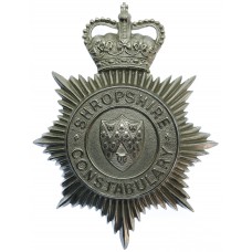 Shropshire Constabulary Helmet Plate - Queen's Crown