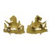 Pair of Rhodesia British South African Police Gilt Collar Badges