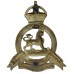 South African Constabulary Slouch Hat Badge - King's Crown (Voided Centre)