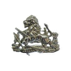 Rhodesia British South African Police Chrome Cap Badge 