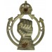 Royal Armoured Corps (R.A.C.) Cap Badge - King's Crown