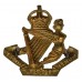 North Irish Horse Brass Cap Badge - King's Crown