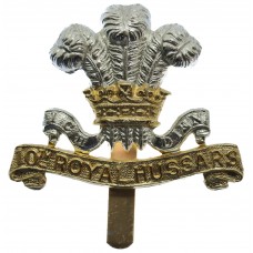 10th Royal Hussars Anodised (Staybrite) Cap Badge