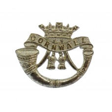 Duke of Cornwall's Light Infantry Officer's Silver Plated Collar Badge