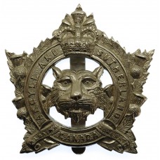Canadian Argyll & Sutherland Highlanders of Canada Cap Badge - Queen's Crown