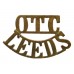 Leeds Grammar School O.T.C. (O.T.C./LEEDS) Shoulder Title