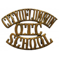 City of London School O.T.C. (CITY OF LONDON/O.T.C./SCHOOL) Shoulder Title
