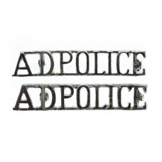 Pair of Army Depot Police Cyprus (A.D. POLICE) Anodised (Staybrit