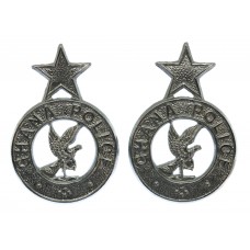 Pair of Ghana Police Collar Badges