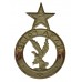 Ghana Police White Metal Cap Badge