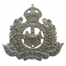 East Suffolk Police Chrome Cap Badge - King's Crown