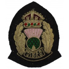 Scottish Police Forces Bullion Cap Badge - King's Crown