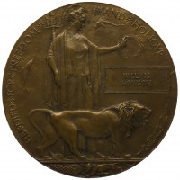 WW1 Memorial Plaque (Death Penny) - William Howson