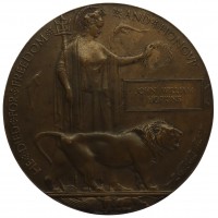 WW1 Memorial Plaque (Death Penny) - John William Hopkins