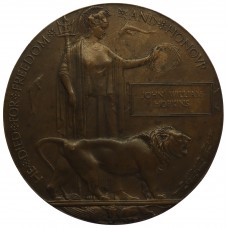 WW1 Memorial Plaque (Death Penny) - John William Hopkins