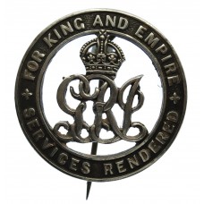 WW1 Silver War Badge (No. 378248) - Pte. F. Kirkham, South Lancashire Regiment - Wounded