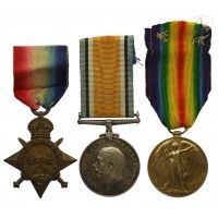 WW1 1914-15 Star Medal Trio - Pte. G. Fethers, Liverpool Regiment