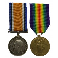 WW1 British War & Victory Medal Pair - Pte. J. Haynes, Grenad