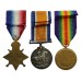 WW1 1914 Mons Star Medal Trio - Pte. A.C. Gordon, 2nd Bn. South Lancashire Regiment - Wounded