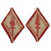 Pair of 1st Corps Silk Embroidered Formation Signs