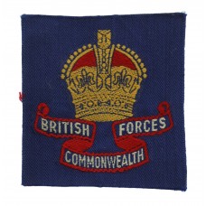 British Commonwealth Forces Cloth Formation Sign - King's Crown