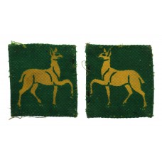 Pair of South West District Printed Formation Signs (2nd Pattern)
