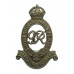 George VI Royal Horse Artillery (R.H.A.) White Metal Cap Badge