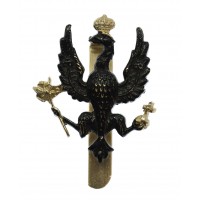 14th/20th King's Hussars Black Anodised (Staybrite) Cap Badge