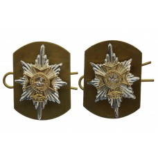 Pair of Worcestershire & Sherwood Foresters Anodised (Staybrite) Collar Badges