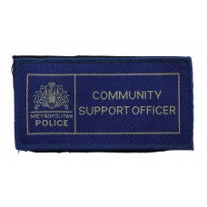 Metropolitan Police Community Support Officer Cloth Patch Badge