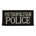 Metropolitan Police Cloth Patch Badge (Black)
