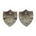 Pair of Burnley Borough Police Chrome Collar Badges