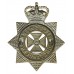 Wiltshire Constabulary Small Star Helmet Plate/Cap Badge - Queen's Crown