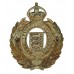 Lancashire Constabulary Small Wreath Helmet Plate - King's Crown