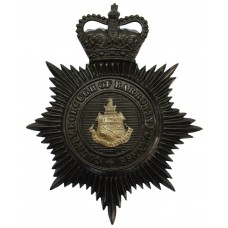County Borough of Barrow-in-Furness Police Night Helmet Plate - Q