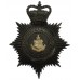 County Borough of Barrow-in-Furness Police Night Helmet Plate - Queen's Crown