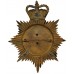 County Borough of Barrow-in-Furness Police Night Helmet Plate - Queen's Crown