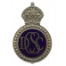 Derbyshire Constabulary Special Constable Enamelled Cap Badge - King's Crown