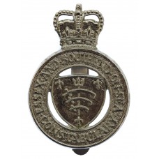 Essex and Southend -on- Sea Constabulary Cap Badge - Queen's Crow