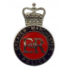 Greater Manchester Police Enamelled Cap Badge - Queen's Crown