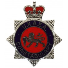 United Kingdom Atomic Energy Authority (U.K.A.E.A.) Constabulary Enamelled Cap Badge - Queen's Crown