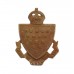 Cornwall Constabulary White Metal Collar Badge - King's Crown