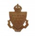 Cornwall Constabulary White Metal Collar Badge - King's Crown