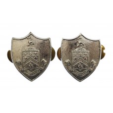 Pair of Burnley Borough Police Chrome Collar Badges