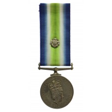 South Atlantic Medal 1982 (with Rosette) - Motorman T. Dennington, Royal Fleet Auxiliary Brambleleaf