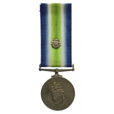 South Atlantic Medal 1982 (with Rosette) - Motorman T. Dennington, Royal Fleet Auxiliary Brambleleaf