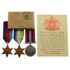 WW2 Casualty Medal Group - Ordinary Telegraphist R.W.A. Stovell, H.M.S. Cassandra, Royal Navy - K.I.A. 11/12/44